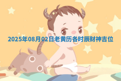 2025年08月02日老黄历各时辰财神吉位