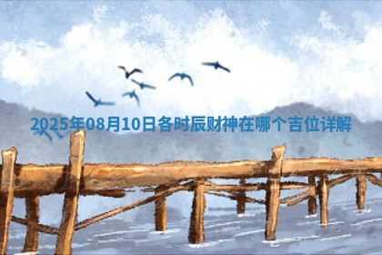 2025年08月10日各时辰财神在哪个吉位详解 2025年08月10日各时辰财神在哪个吉位详解