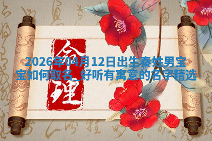2026年04月12日出生秦姓男宝宝如何取名？好听有寓意的名字精选