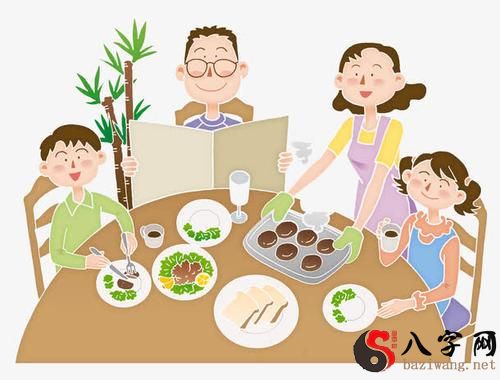 梦见与家人一起吃饭