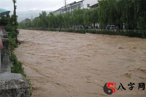 梦见自己在大洪水里走